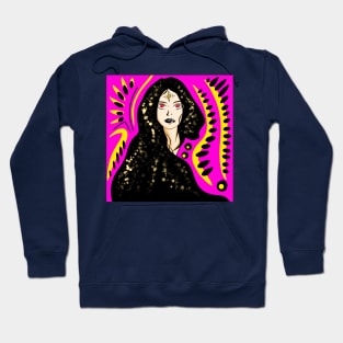 the bright future story teller woman in magical stars Hoodie